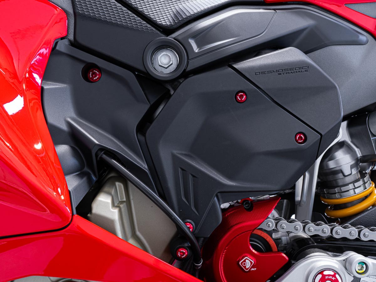 KVT99 - PANIGALE V4 MY 2025 LOW LEFT SIDE TANK PANEL SCREWS KIT