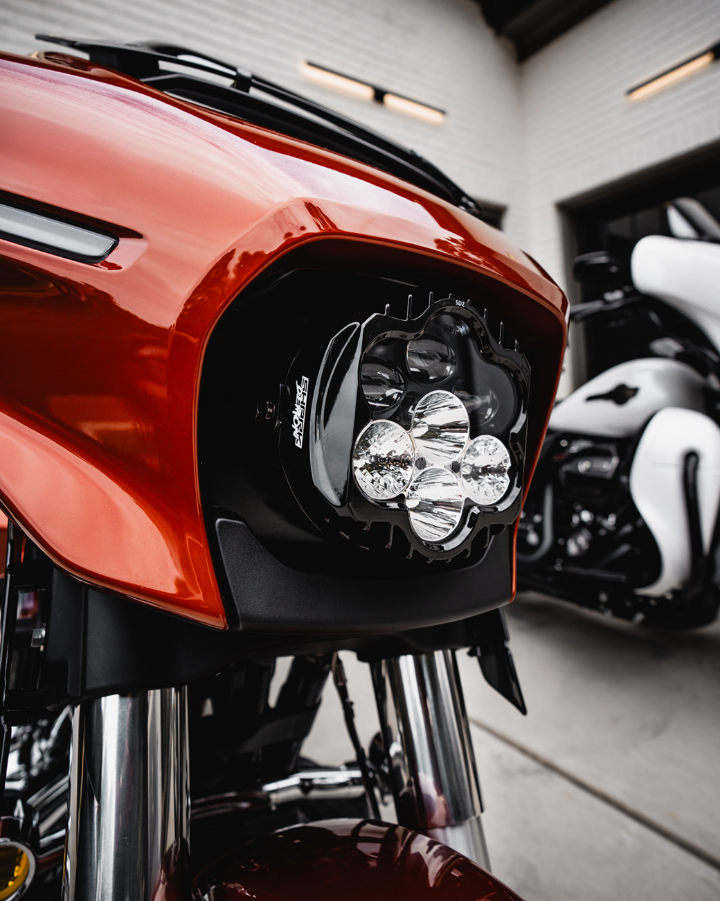 Custom Dynamics LED Headlight - Shark Demon® - FLHX/FLHL