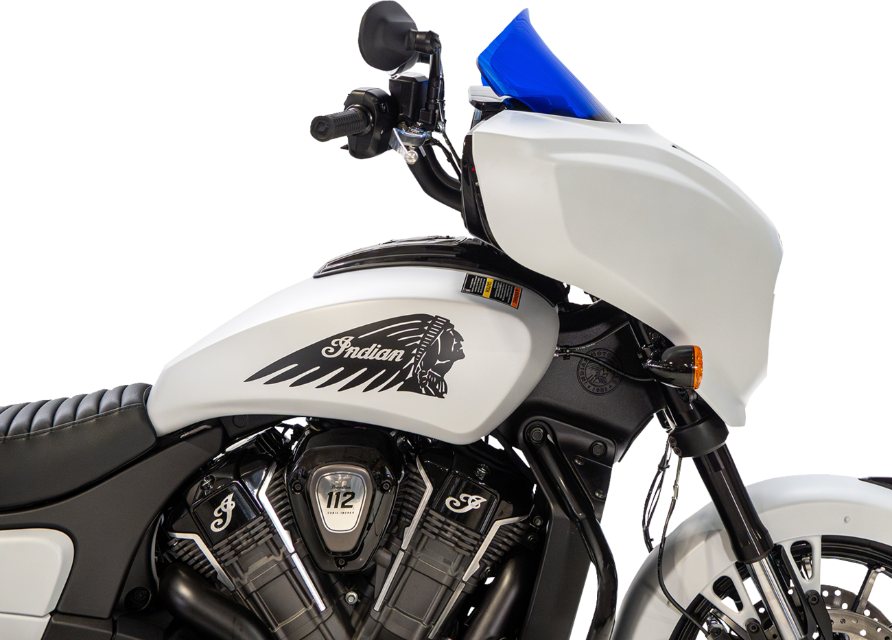 Klock Werks Windshield - 9" - Blue - Chieftain PowerPlus/Roadmaster PowerPlus