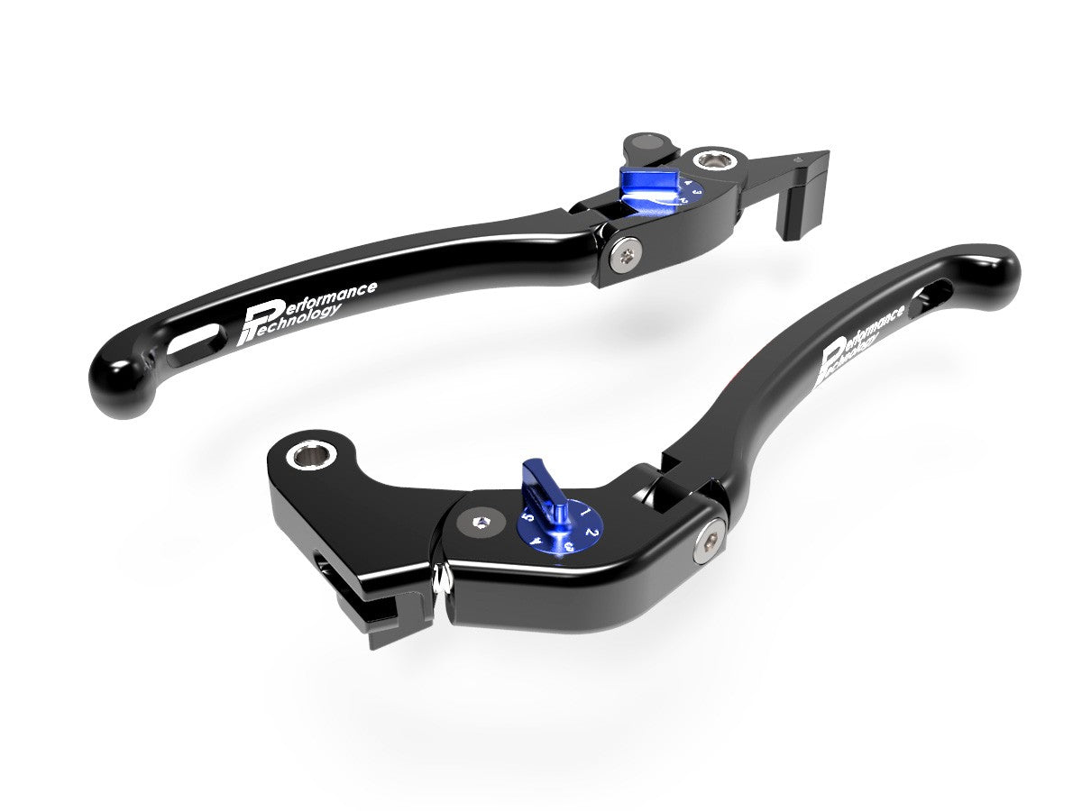 Ducabike DBK LE08 Brake / Clutch Adjustable Levers Eco GP 1 - BLACK-BLUE