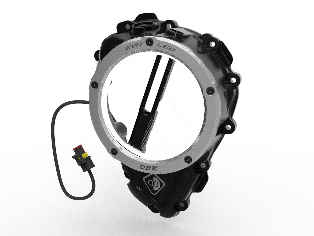 Ducabike DBK Ccdvl16 Triumph Clear Clutch Cover 3D-EVO LED - BLACK-SILVER