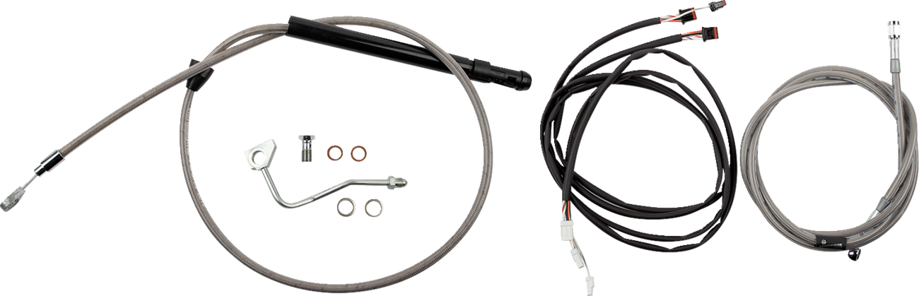 Burly Brand Touring Model Control Kit - Bagger - 15" - Stainless Steel