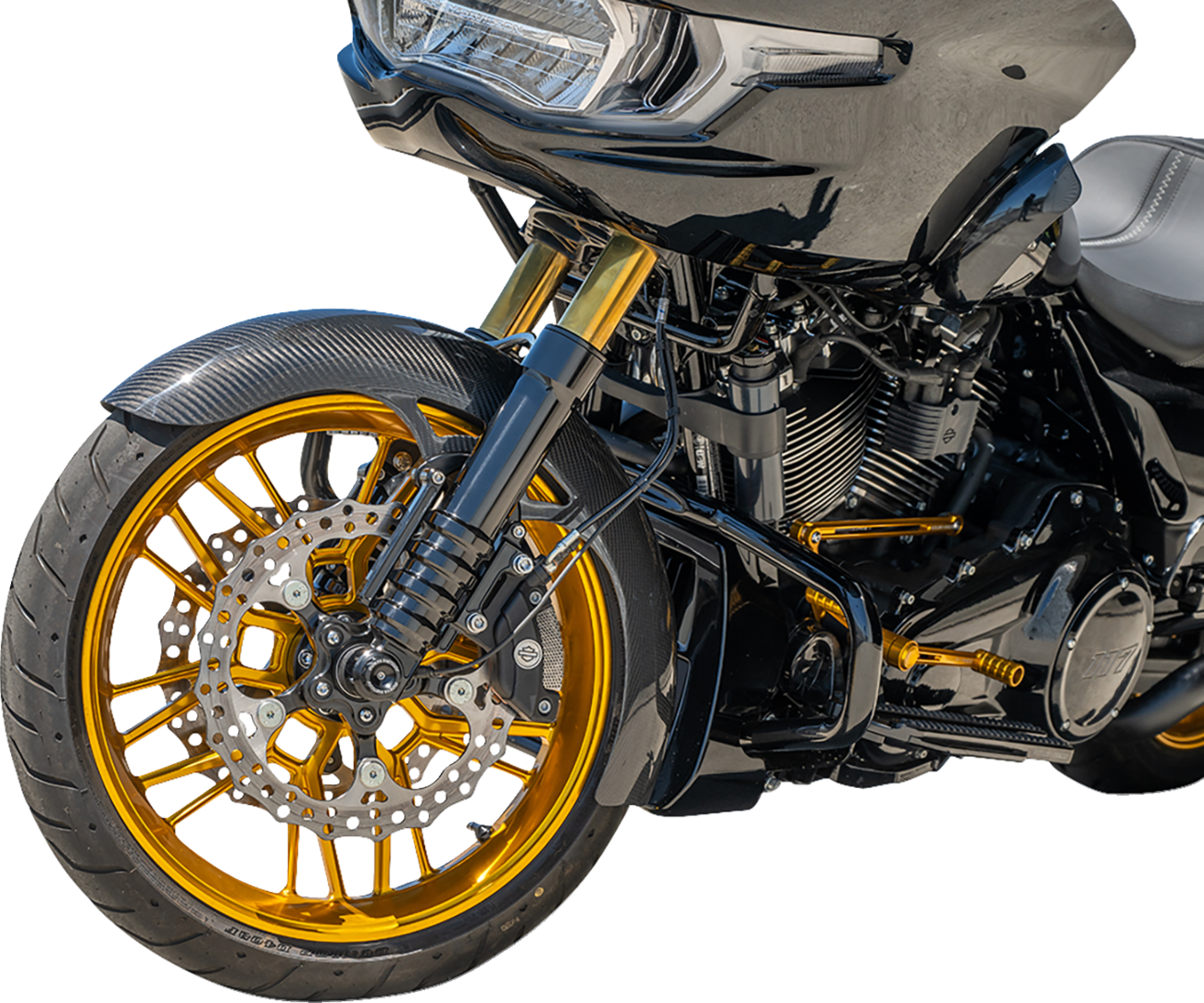 Arlen NESS Carbon Fiber Front Fender - Wrapper - 19" - FLT '99-'13