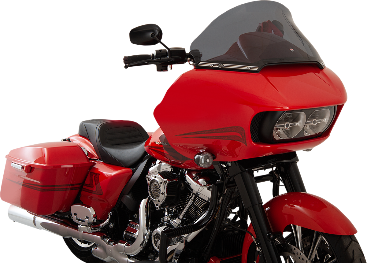 Klock Werks Pro-Touring Flare® Windshield - 12" - Dark Smoke - '15-'25 FLTR