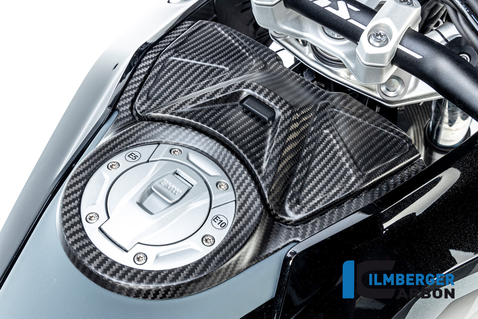 Ilmberger Carbon Upper Tank Cover Two Piece Kit BMW R 1300 GS - Matte / Twill