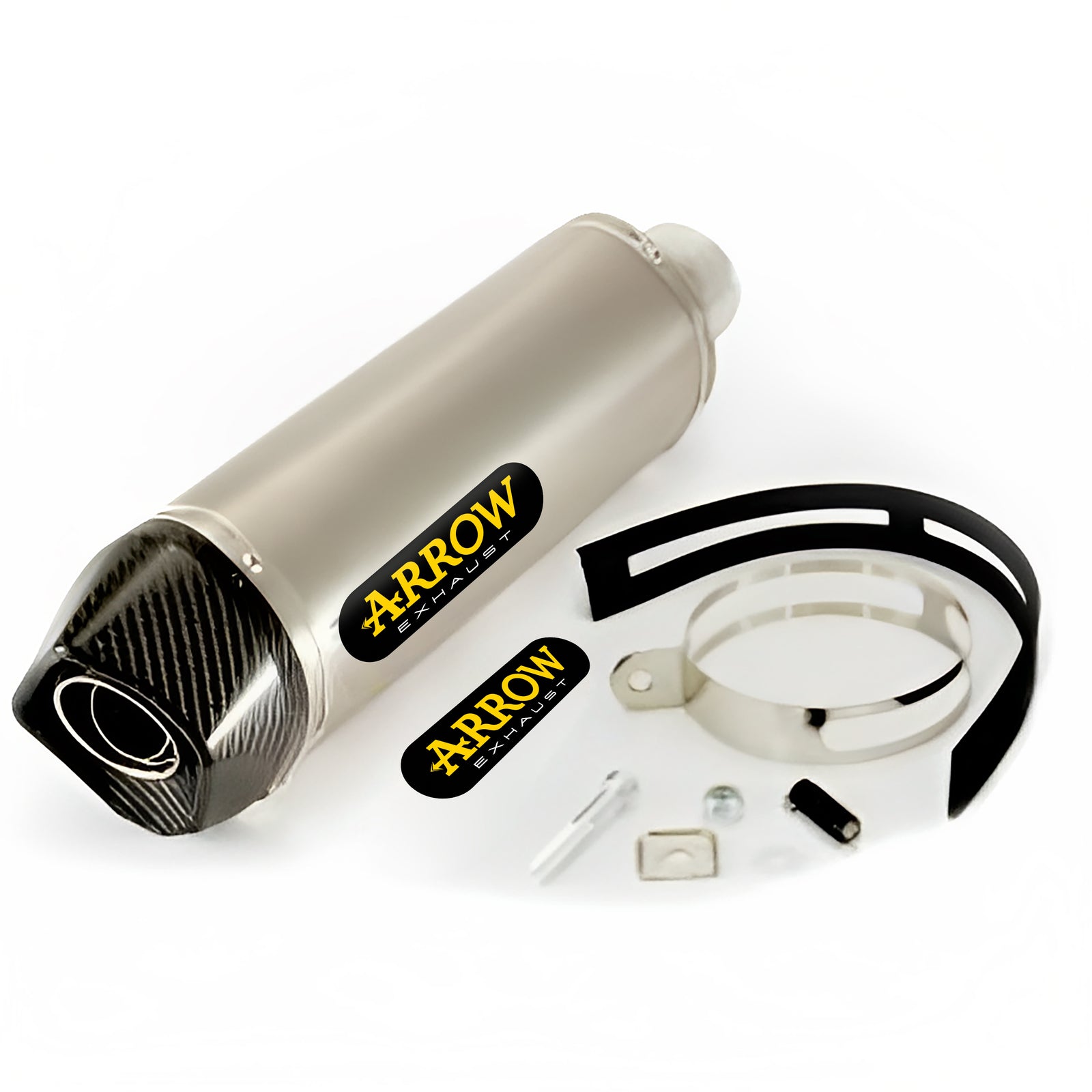 Arrow 71809AK Maxi Race-Tech Aluminium Slip On With Carbon End Cap