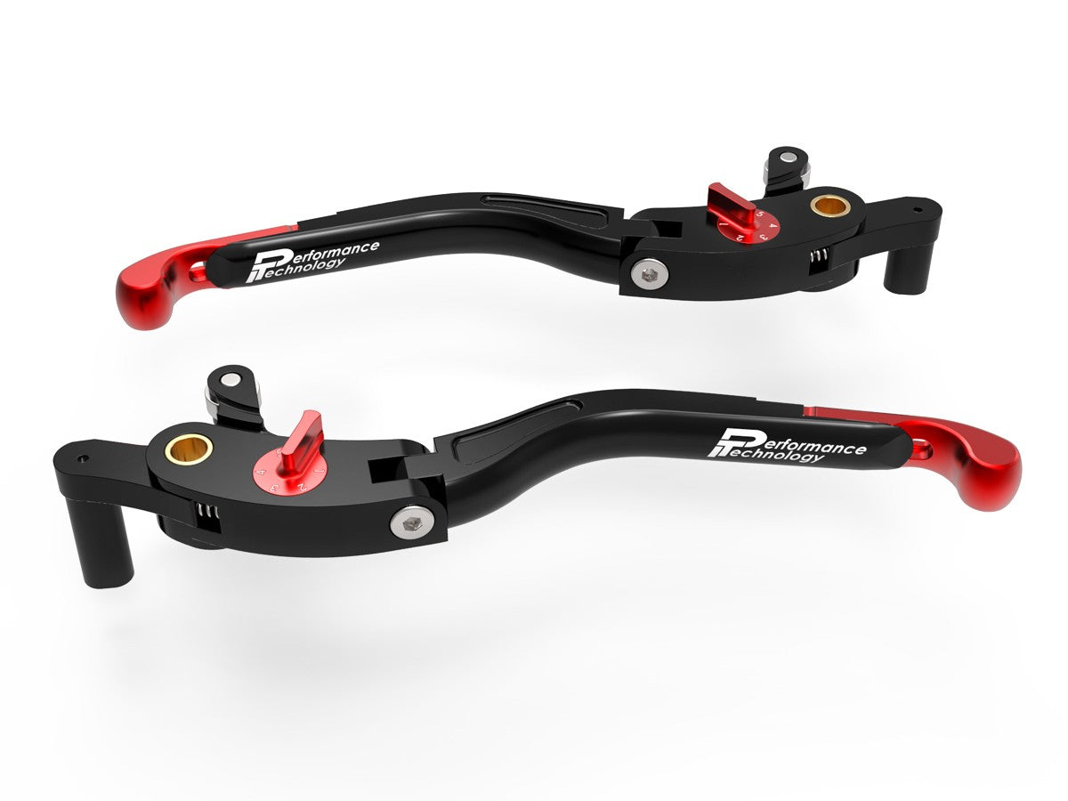 Ducabike DBK LEA15 Brake / Clutch Adjustable Levers Eco GP 2 - BLACK-RED