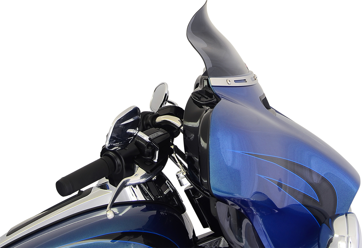 Klock Werks Flare® Windshield - 6-1/2" - Dark Smoke - '14-'25 FLH