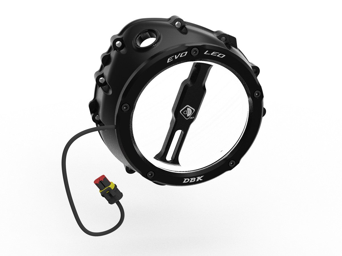 Ducabike DBK Ccdvl12 BMW Evo LED Clear Clutch Cover - BLACK-BLACK