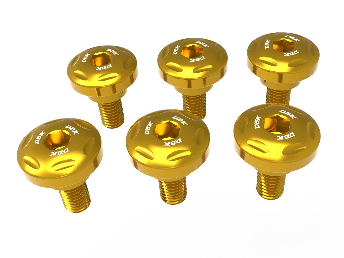 Ducabike DBK KVT83 HM 698 Front Fork Covers Screws Kit - Gold