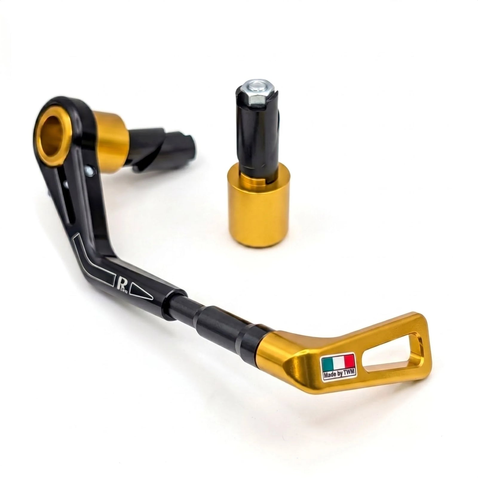 TWM CNC Aluminum Brake Lever Guard Gold for 14mm-17mm Handlebars - BLG.O