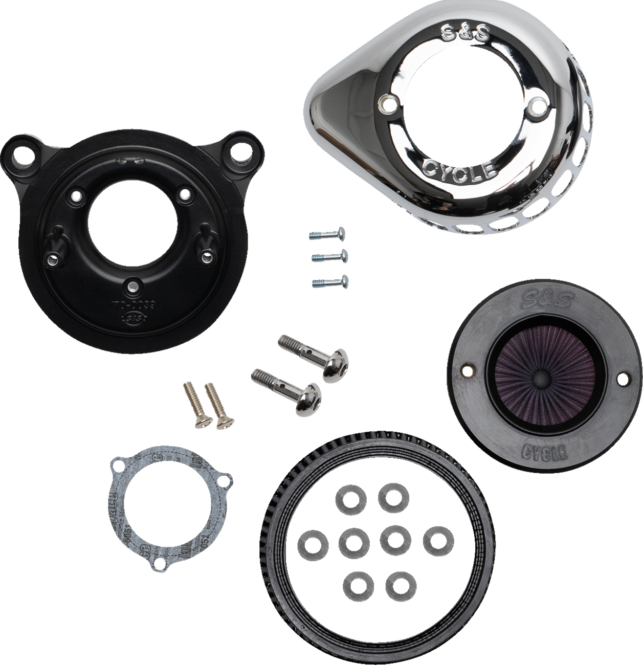 S&S Cycle Air Stinger Stealth Air Cleaner Kit - Chrome
