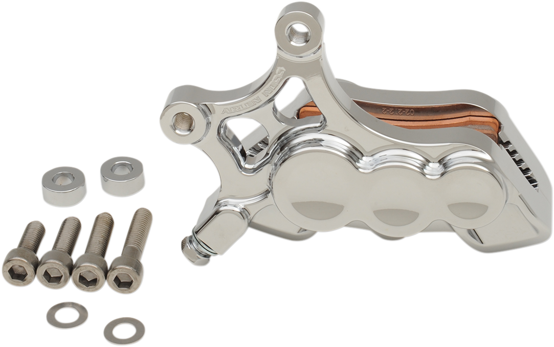 Arlen NESS 6-Piston Caliper - Front Right - Chrome - 14"