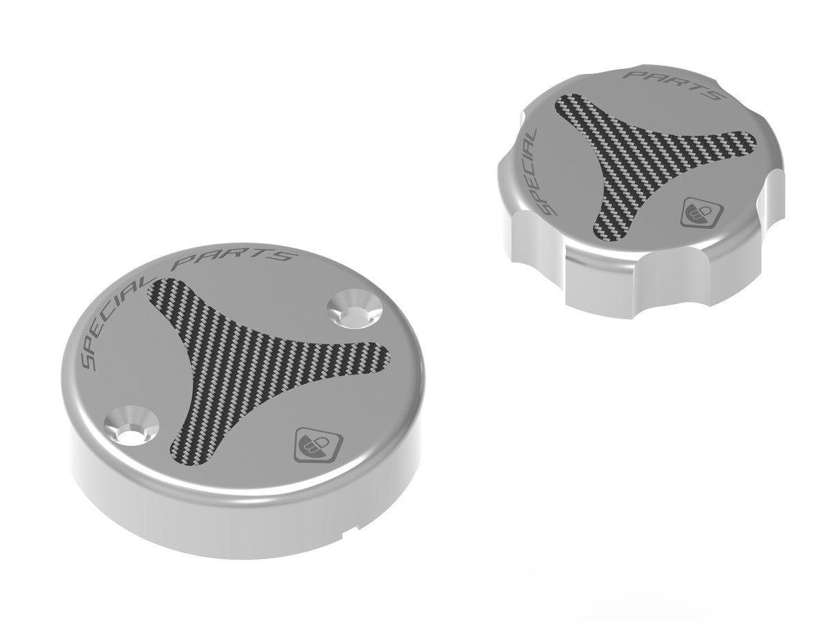 Ducabike DBK TLS01 Fluid Reservoir Caps - Silver