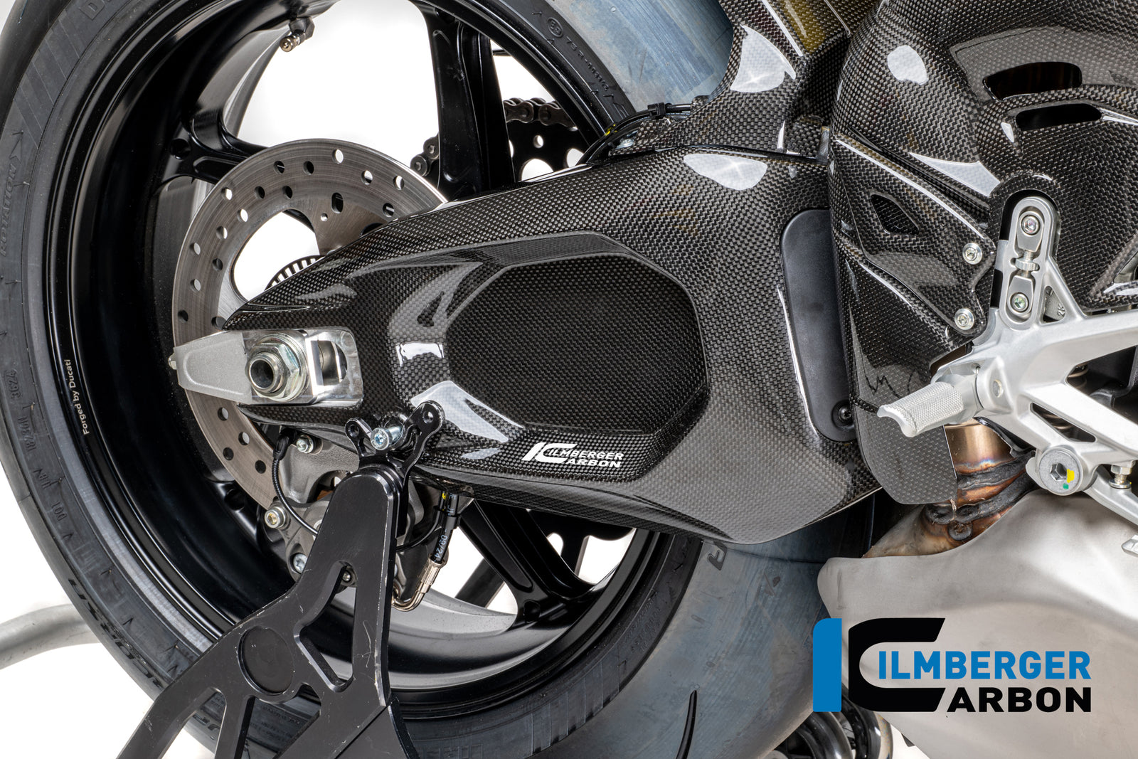 Ilmberger Carbon Swingarm Cover Right Ducati Panigale V4 2025-2026 - Gloss / Plain