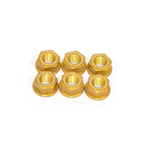 Ducabike DBK Lightweight Aluminum Sprocket Nut Set For Streetfighter V4