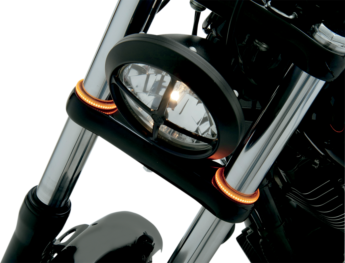 Custom Dynamics WRAPZ® Fork Lights - 43 MM - Smoke Lens