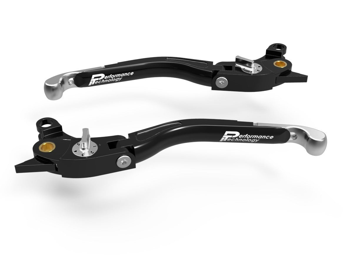 Ducabike DBK LEA02 Brake / Clutch Adjustable Levers Eco GP 2 - BLACK-SILVER