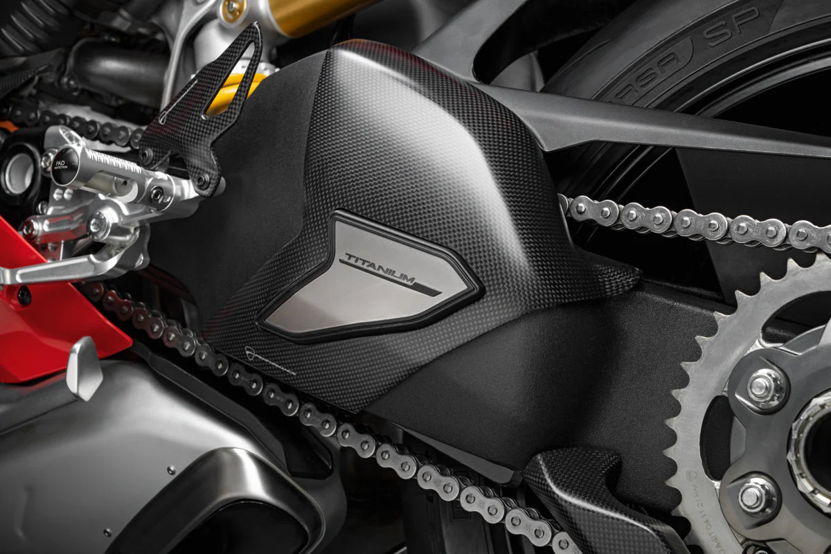 Ducati Performance Carbon And Titanium Protection For Swinging Arm