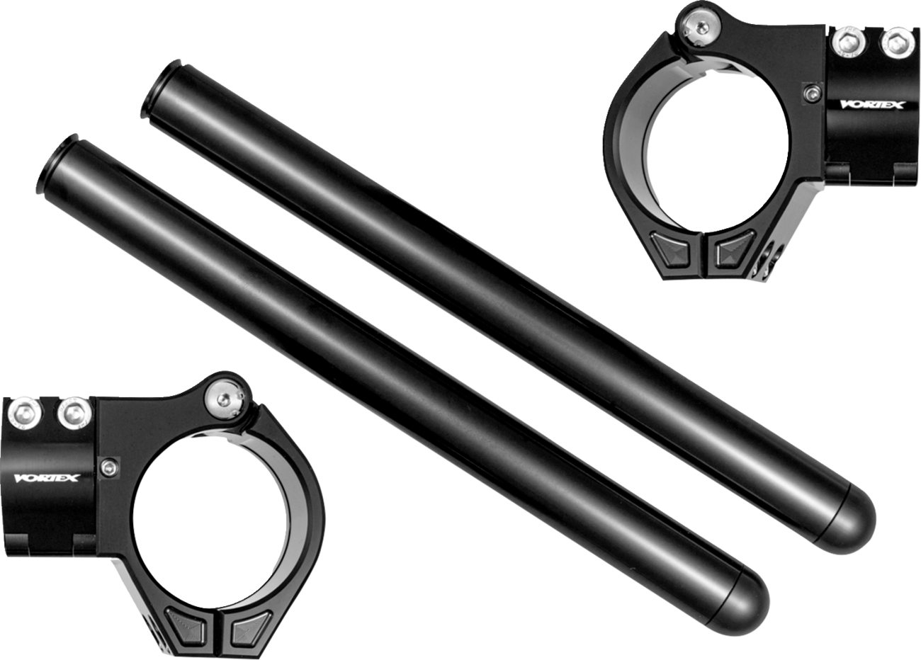 Vortex Clip-On Handlebar - 51 MM - 7° - Zero Offset - Black
