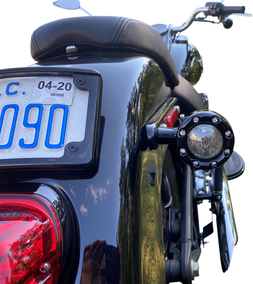 Custom Dynamics Bullet Turn Signal 1156 - Black - Smoke Lens