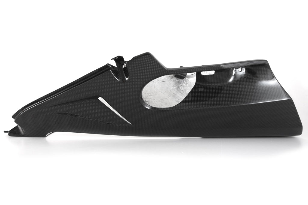 Fullsix Carbon Belly Pan - For Akrapovic Underseat Exhaust