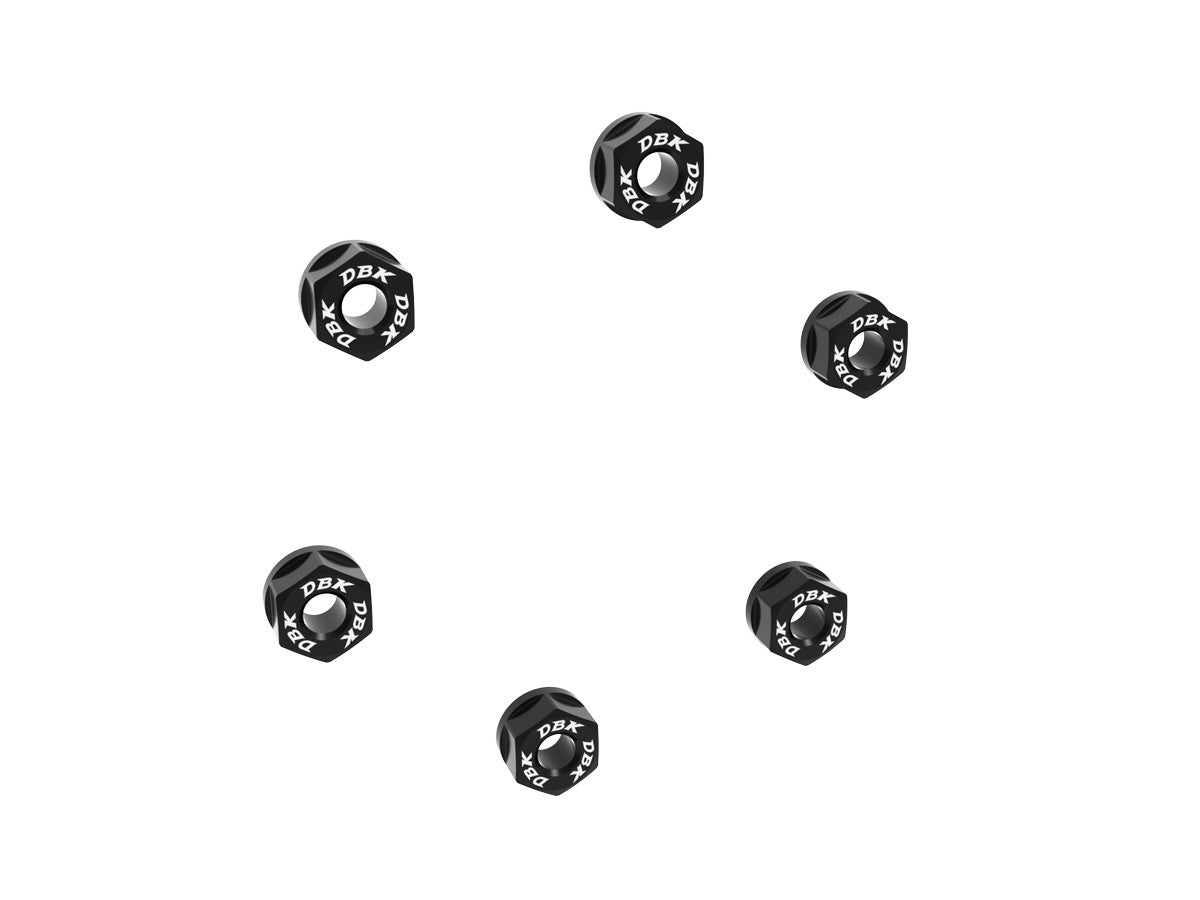 Ducabike DBK 6DSB05 NUTS SET REAR SPROCKET CARRIER M10x1.25 - Black