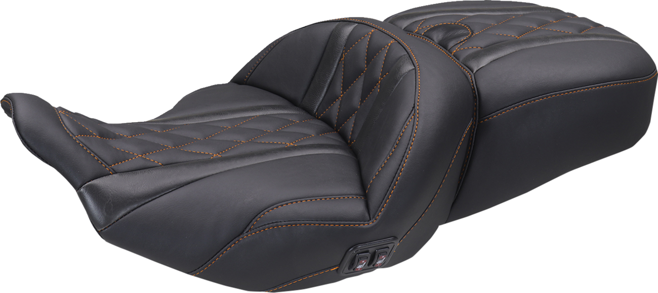 Mustang Heated Super Touring One Piece 2-Up Seat
