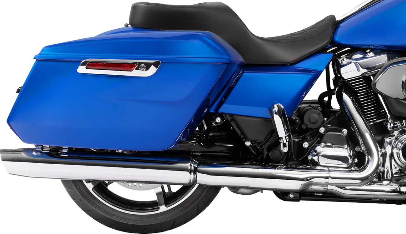 Drag Specialties Seats Freedom Seat - Black - Vinyl - Black Double Diamond Stitch - FLT/FLH '23-'25
