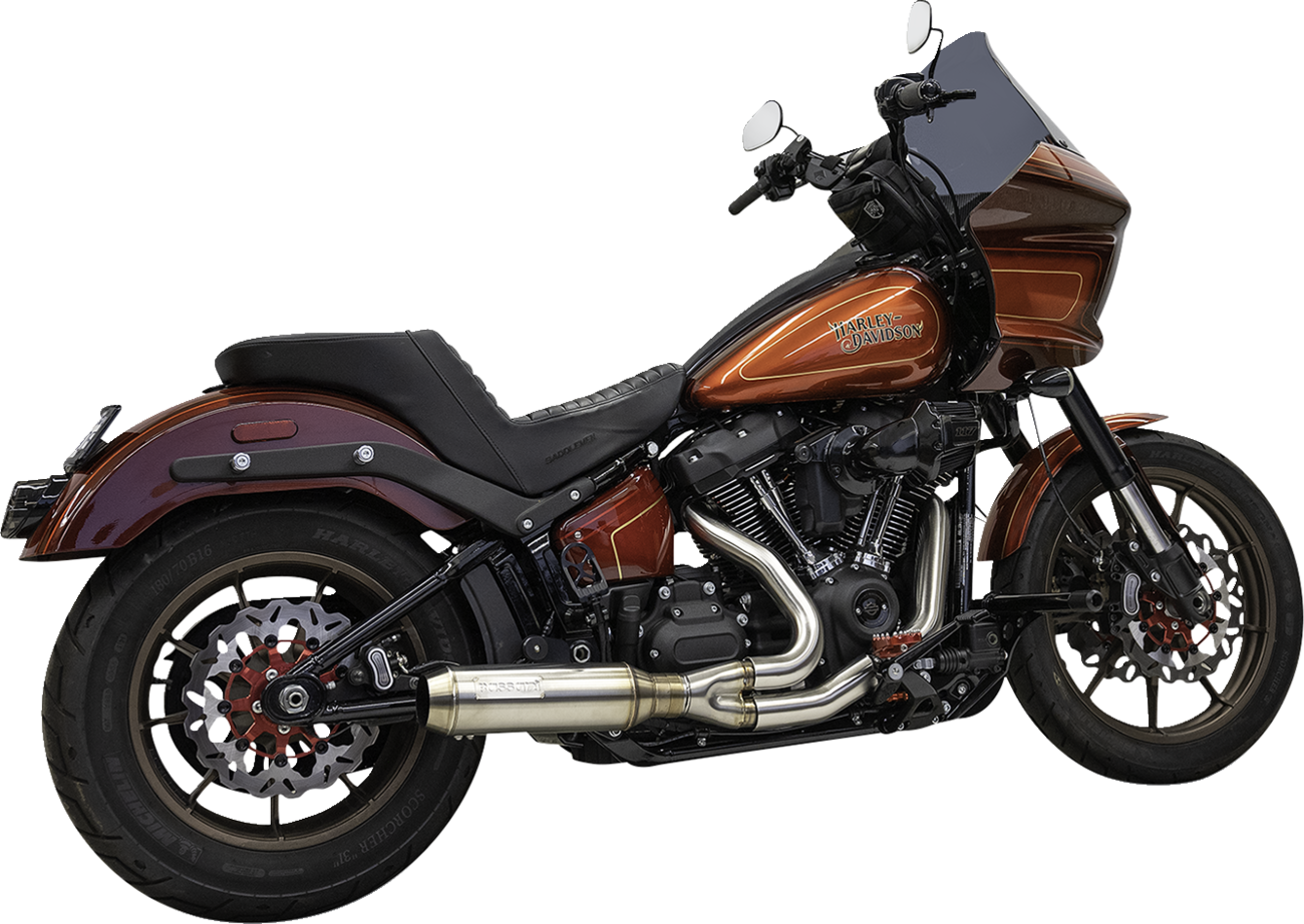 Bassani Xhaust 2-Into-1 Super Bike Exhaust System With 4" Muffler - Stainless Steel