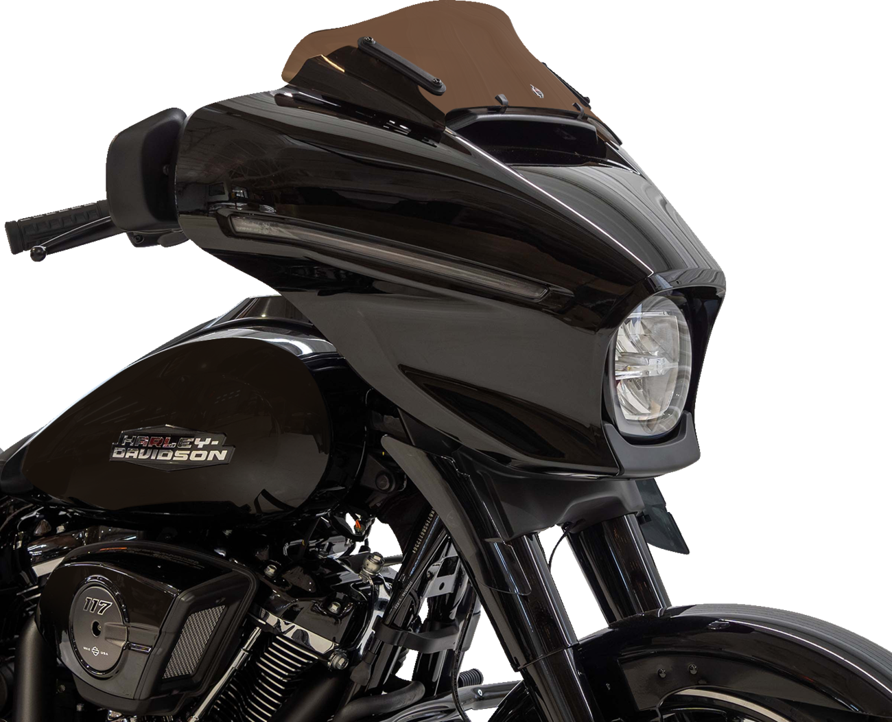 Klock Werks Kolor Flare® Windshield - 6-1/2" - Bronze - '23-'25 FLHX