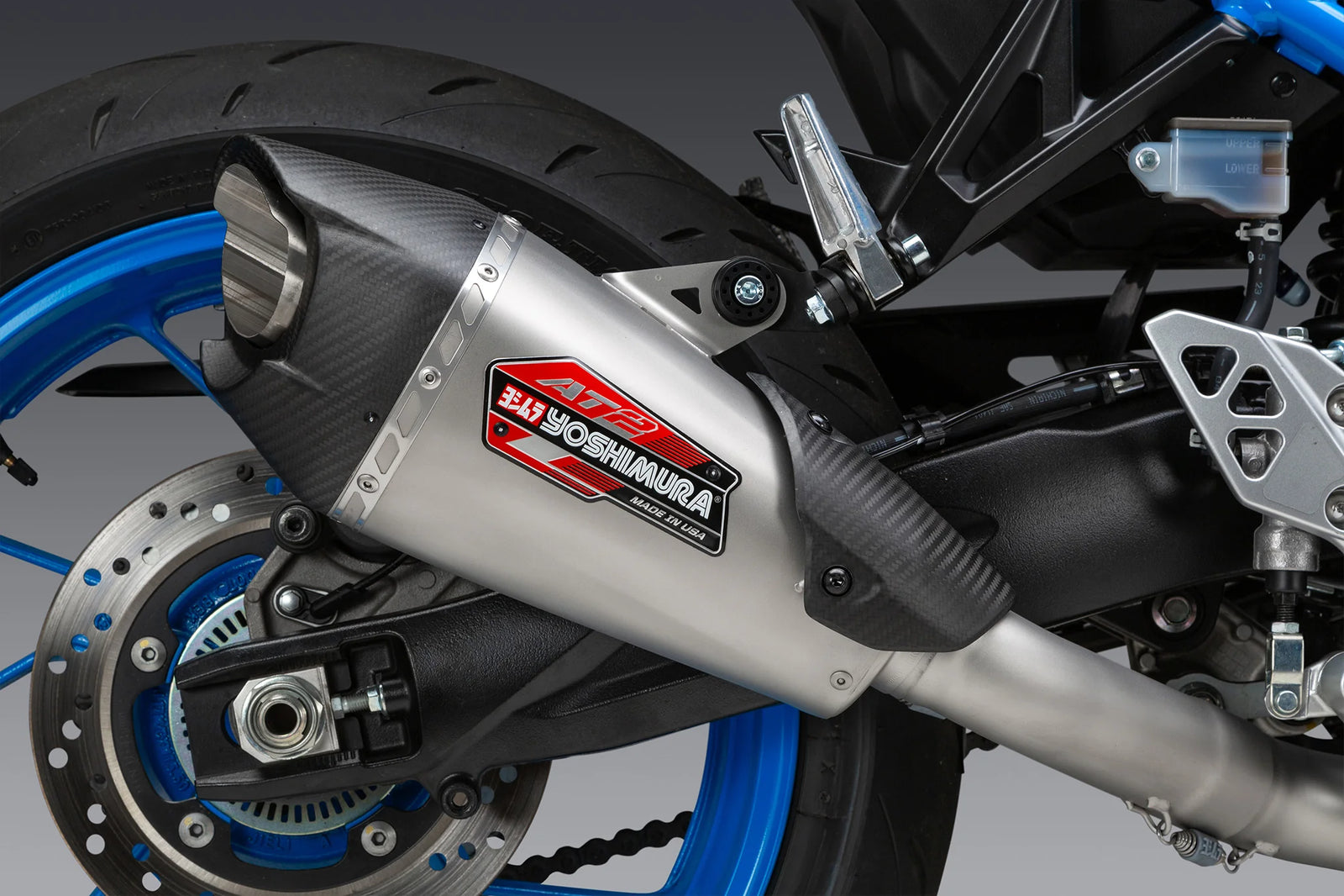 Yoshimura GSX-8S/R/T/TT 23-26 Race AT2 Stainless Full Exhaust, W/ Stainless Muffler