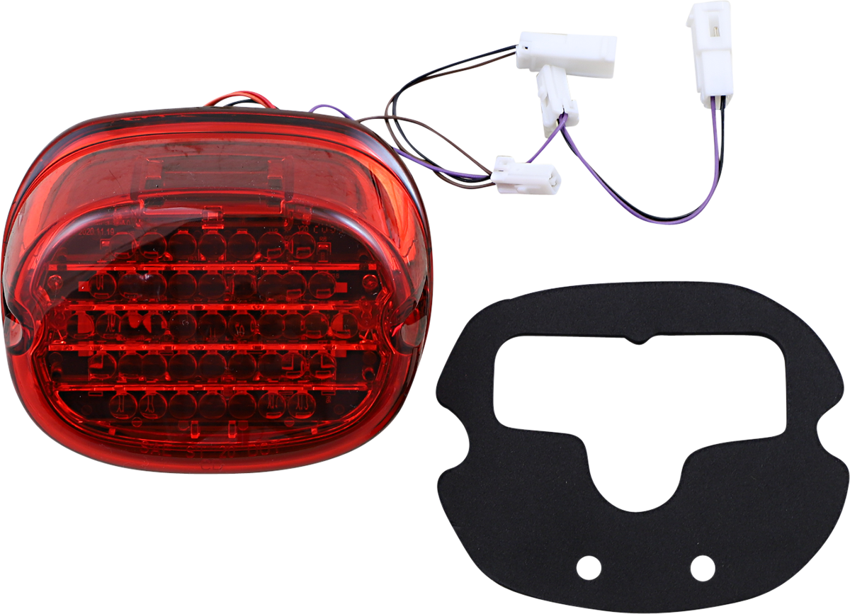 Custom Dynamics Taillight W/ Integrated Turn Signal - No Window - Red Lens