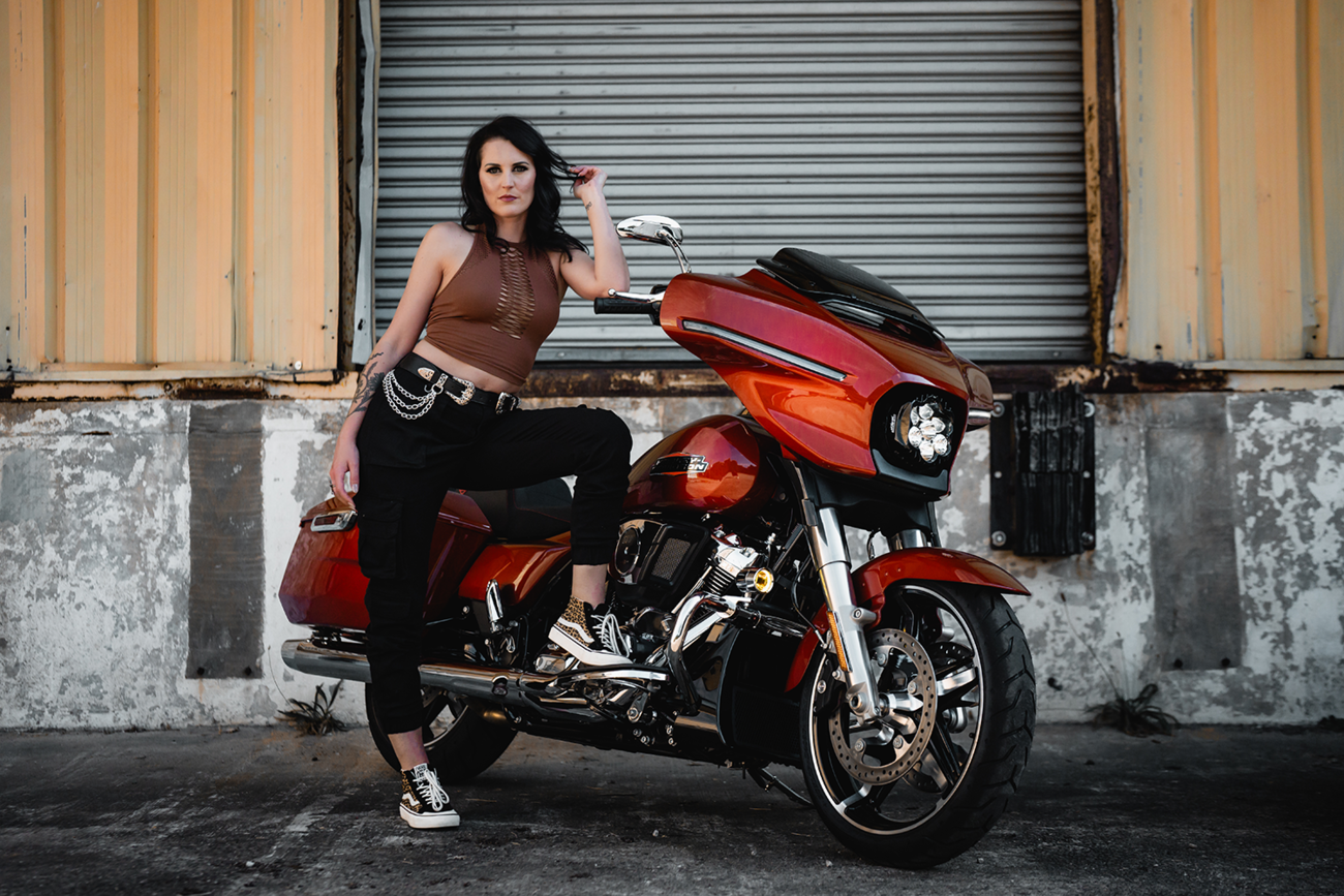 Custom Dynamics LED Headlight - Shark Demon® - FLHX/FLHL