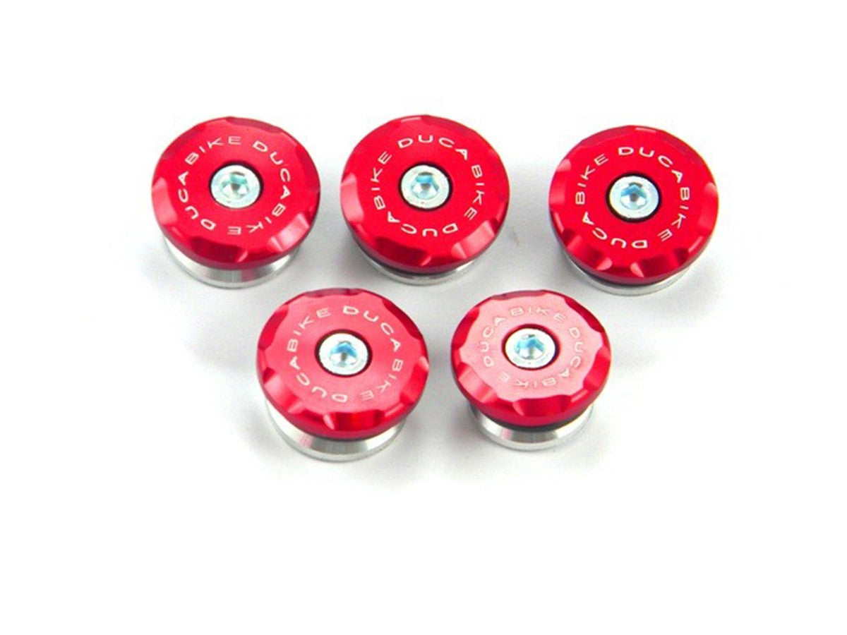 Ducabike DBK TTMTS01 Kit Frame Plugs - RED