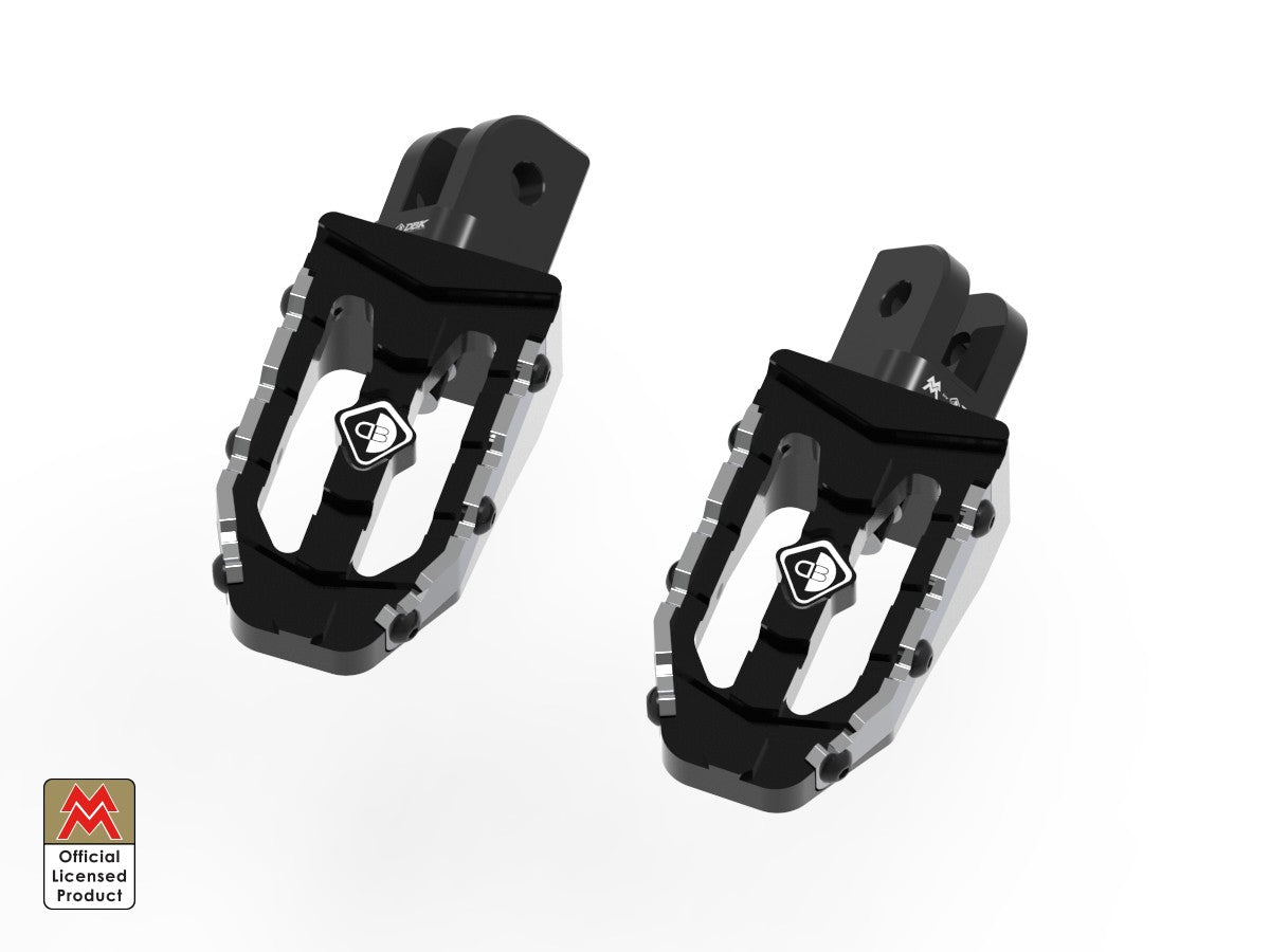 Ducabike DBK KPDM06 Moto Morini Off-Road Pilot Footpegs Kit - BLACK