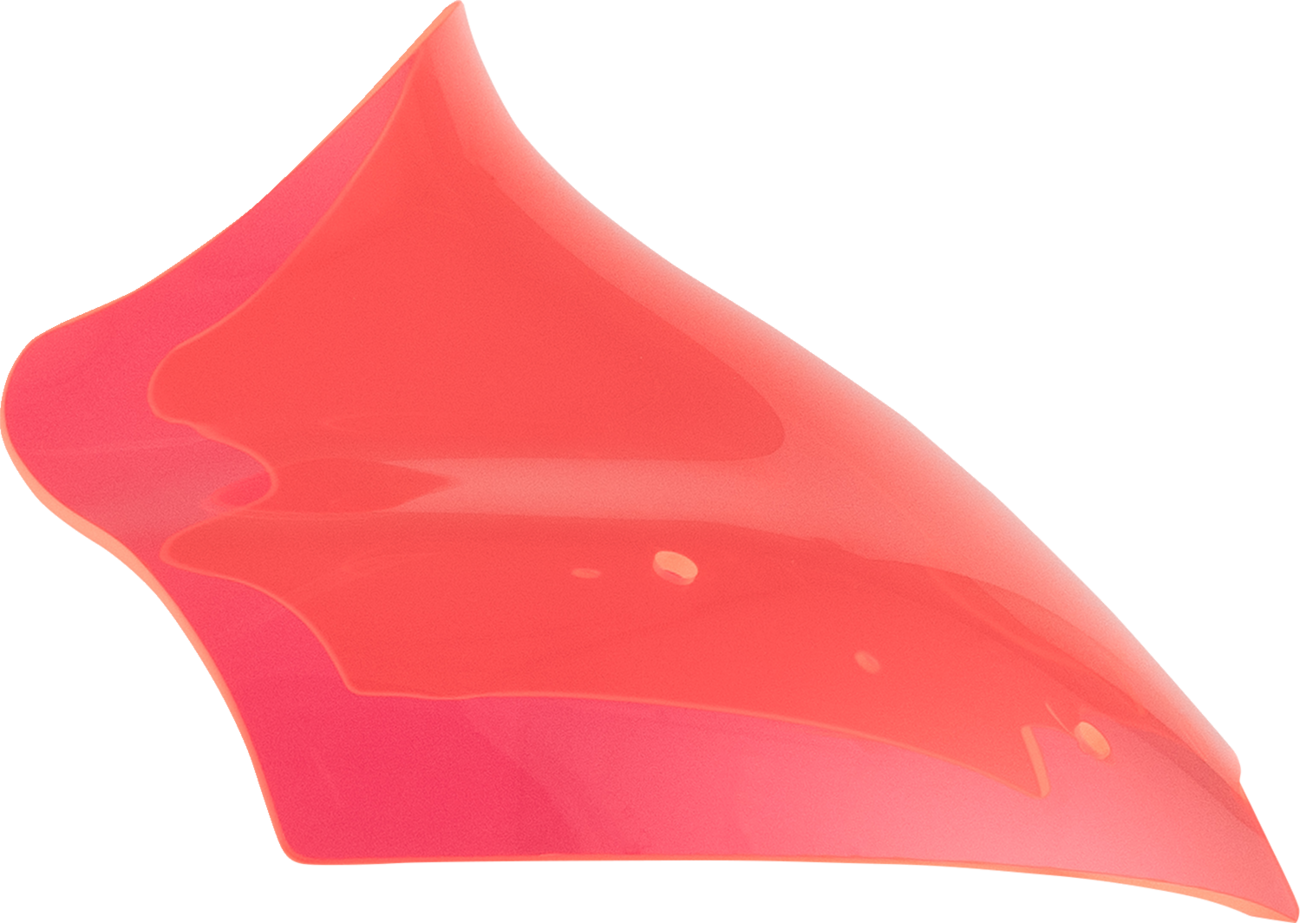 Klock Werks Ice Flare® Windshield - 10" - Pink Ice - '23-'25 FLTRX