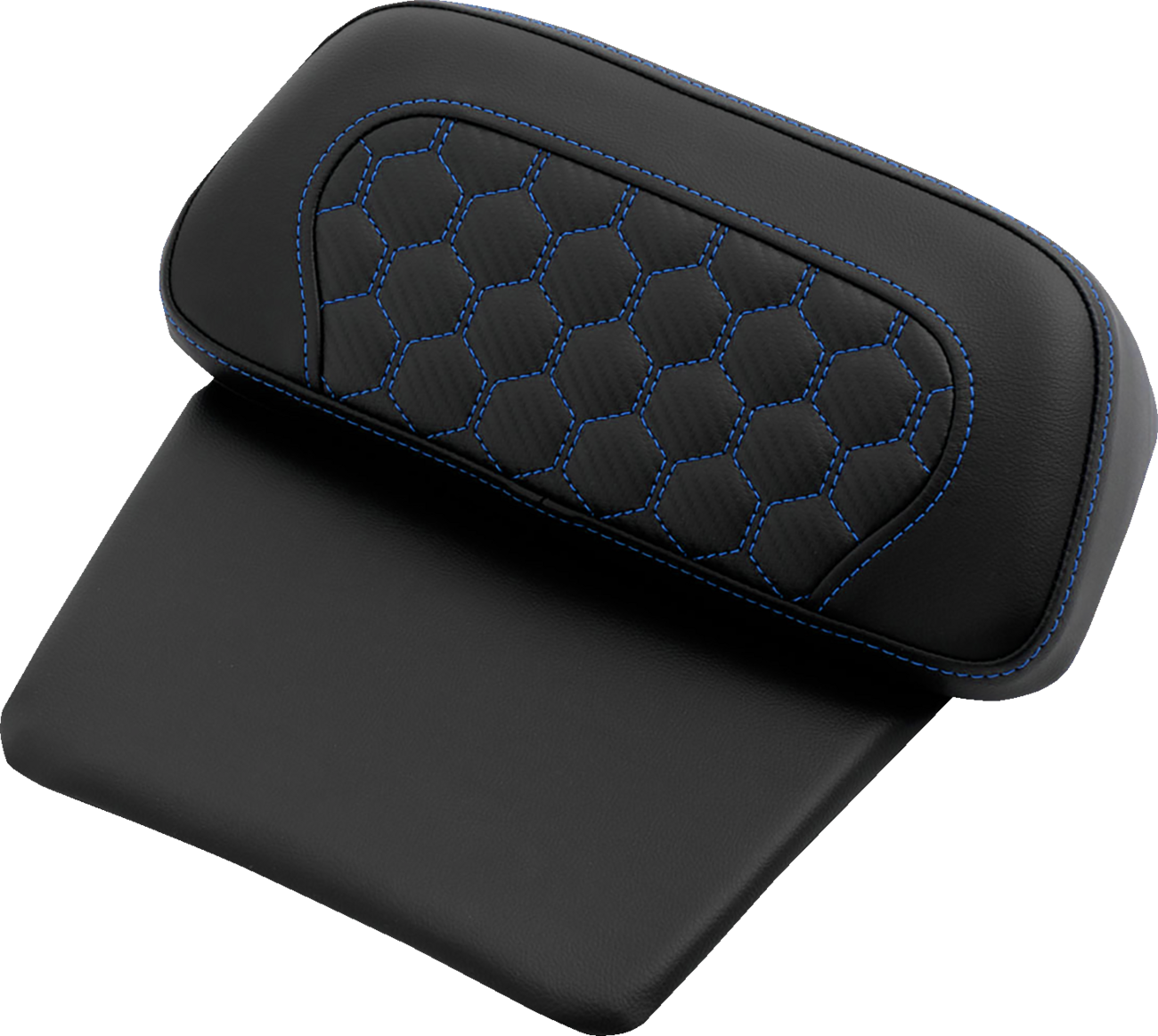Saddlemen Chopped Tour Pak Pad - Honeycomb - Blue Stitching - FLH/FLT '14-'24