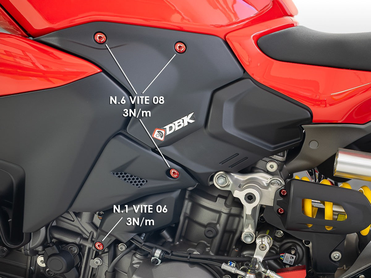 Ducabike DBK Ducati Streetfighter V2 2025 Side Fairing Screw Kit
