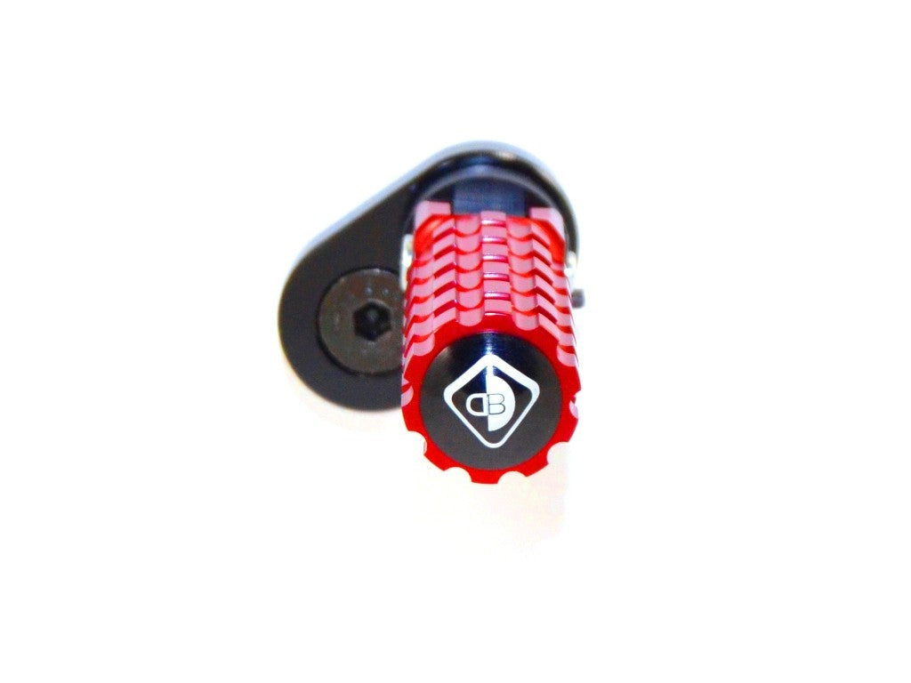 Ducabike DBK PPSCRA01 Adjustable Foot Pegs Scrambler - RED