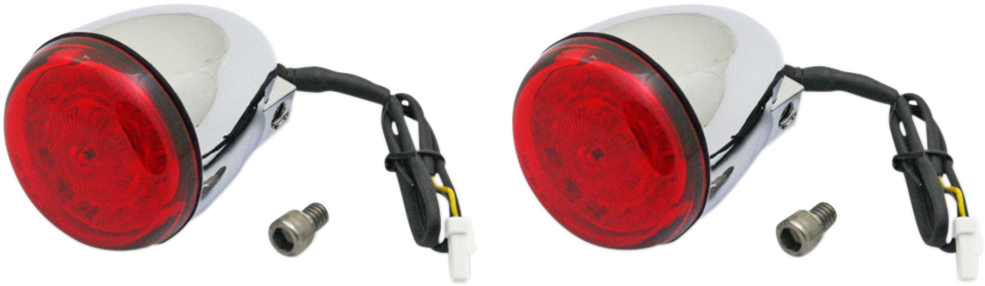 Custom Dynamics ProBEAM® Turn Signals - Chrome/Red