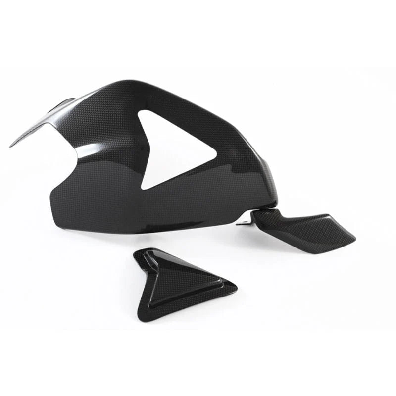 Fullsix Carbon Fiber Swingarm Guard Cover With Shark Fin For Ducati Panigale V2