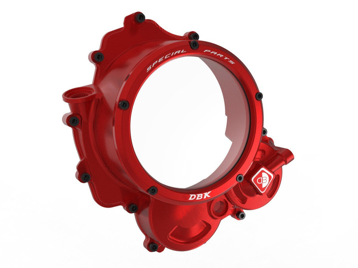 Ducabike DBK CCDV15 Ducati HM 698 Mono Clear Clutch Cover 3D-EVO - RED-RED