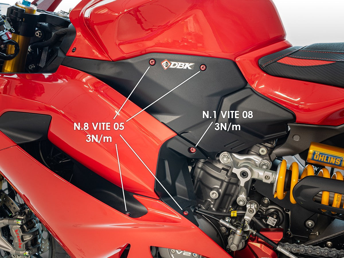Ducabike DBK KVT109 Panigale V2 MY25 Upper Frame Screws Kit