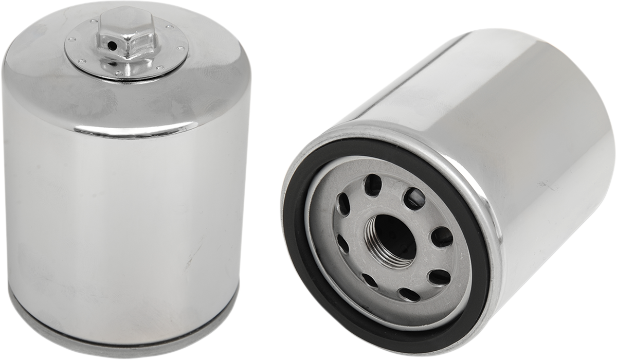 Hiflofiltro Performance Oil Filter - Chrome