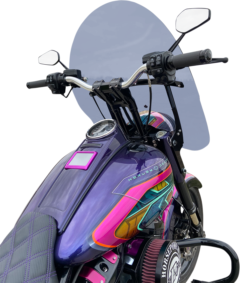 Klock Werks Billboard Flare® Windshield - 17-1/2" - Dark Smoke - '18-'25 Harley-Davidson®