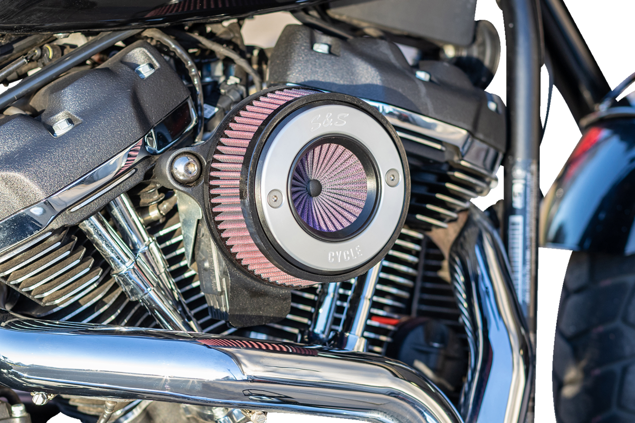 S&S Cycle Air Stinger Stealth Air Cleaner Kit - Chrome Ring