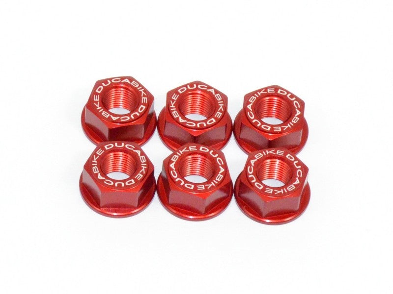 Ducabike DBK 6DSB01 Nuts Set Rear Sprocket Carrier - RED