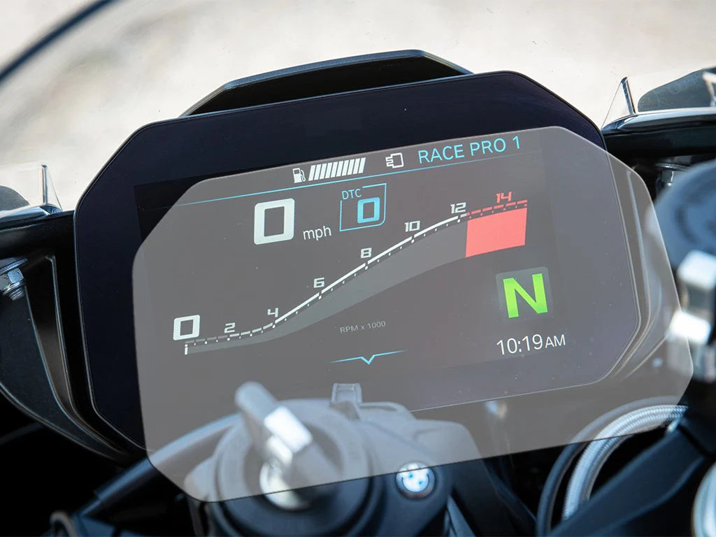 Shieldotron BMW S1000RR 2019+ / S1000XR 2019+ / C400x-GT / F750GS / F850GS / R1200GS / R1250GS Instrument Cluster Screen Protector