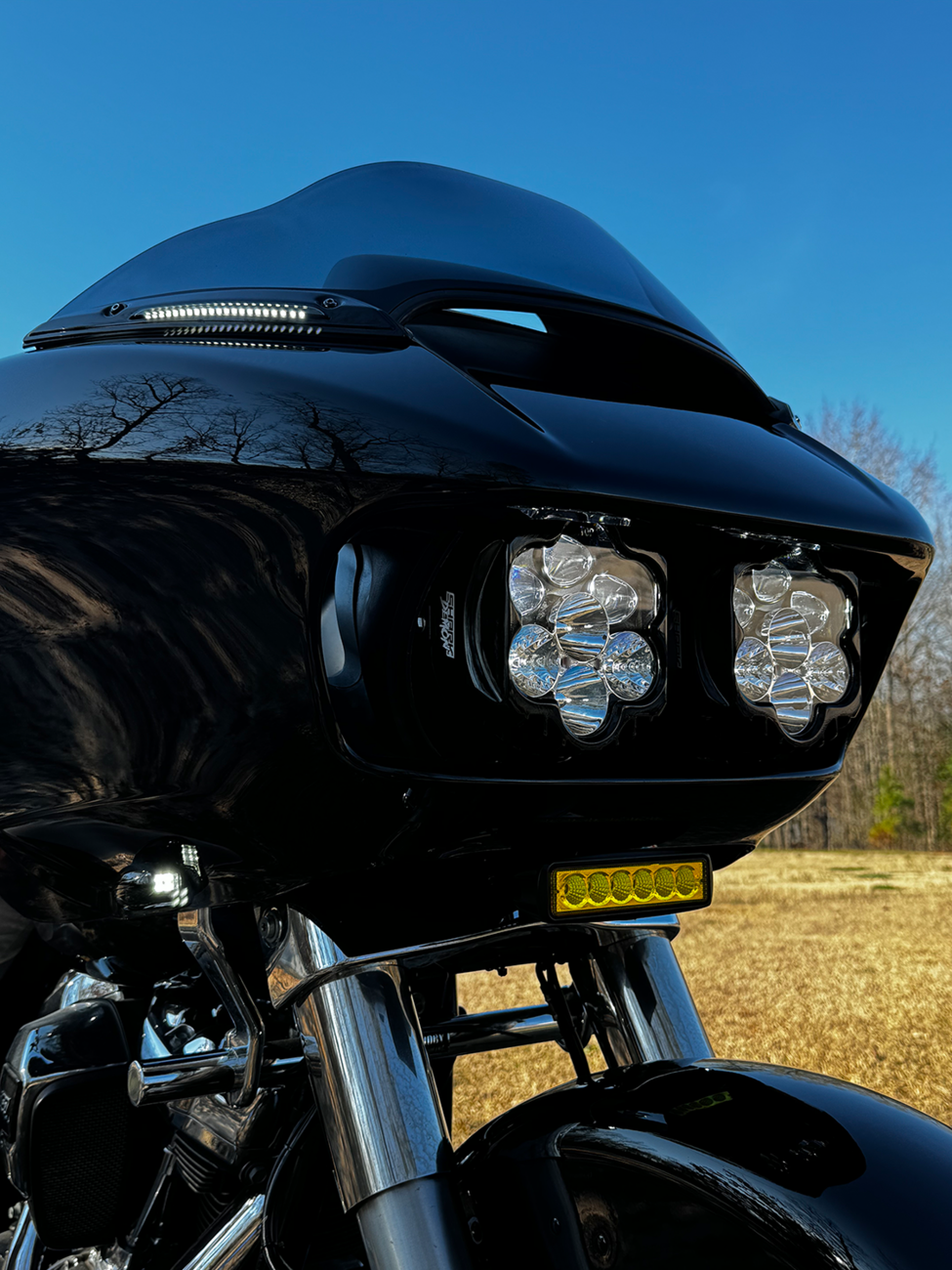 Custom Dynamics Shark Demon® 2 Headlight - Road Glide
